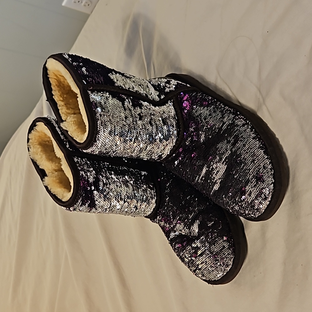 UGG Women's Classic Short Sequin Boots